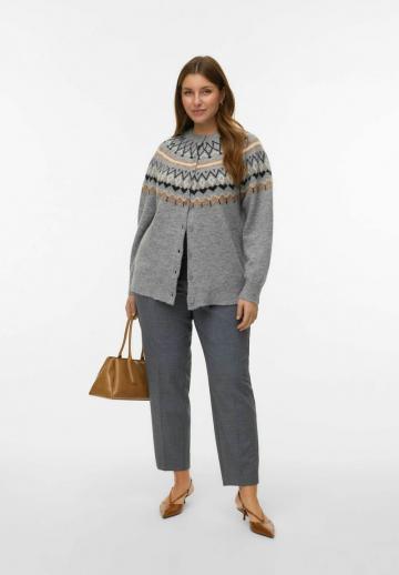 Жаккардовая вязаная кофта