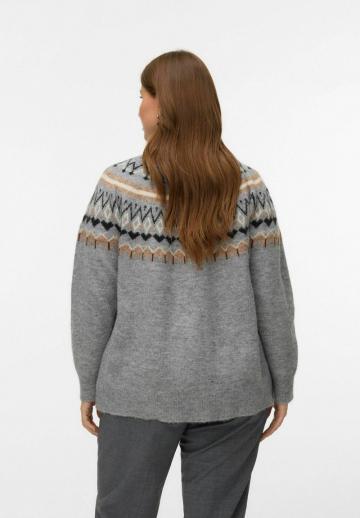 Жаккардовая вязаная кофта