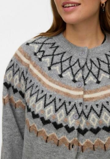 Жаккардовая вязаная кофта