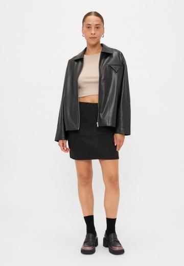 Кожаная юбка