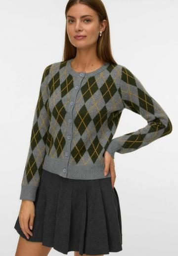 Жаккардовая вязаная кофта