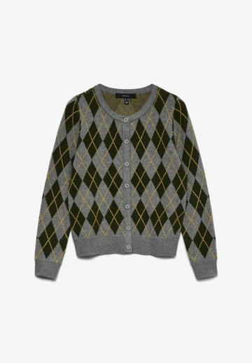Жаккардовая вязаная кофта