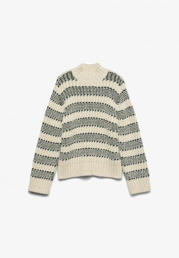 Пуловер в полоску