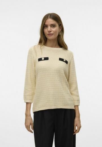 Пуловер с рукавом три четверти