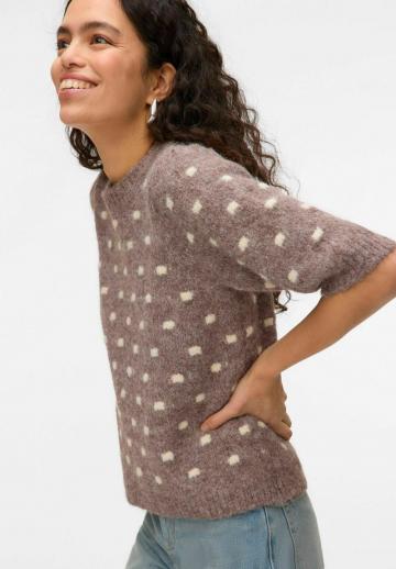 Пуловер с коротким рукавом