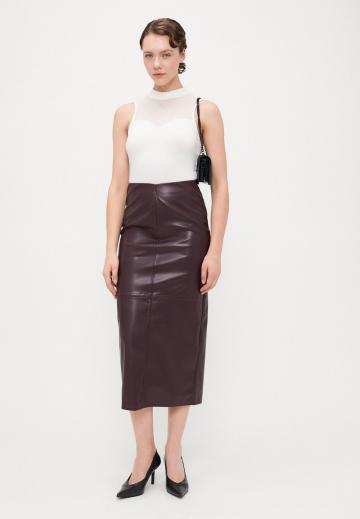 Кожаная юбка