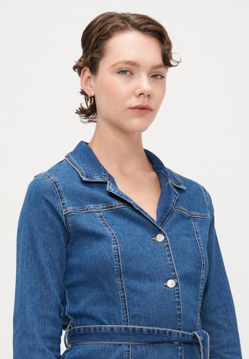 Джинсовое платье