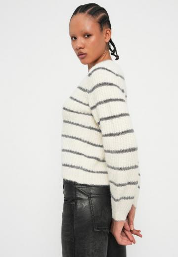 Пуловер в полоску