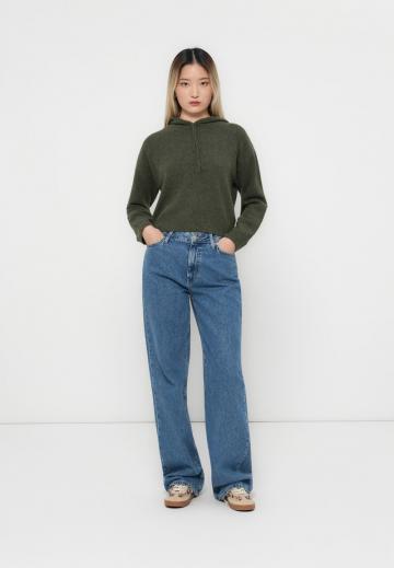 Пуловер с капюшоном