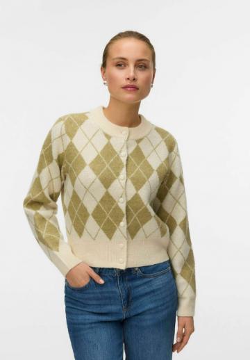 Жаккардовая вязаная кофта