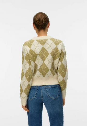 Жаккардовая вязаная кофта