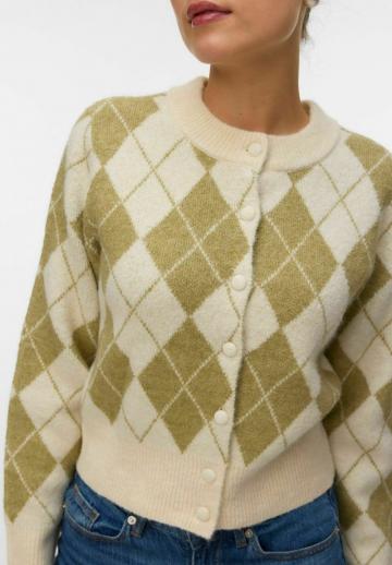 Жаккардовая вязаная кофта