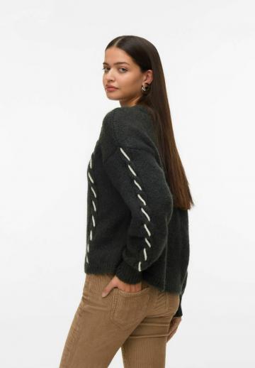 Длинный пуловер