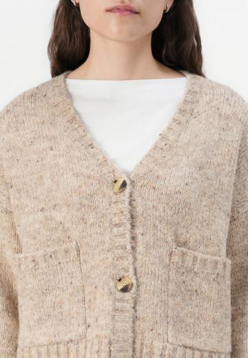 Жаккардовая вязаная кофта