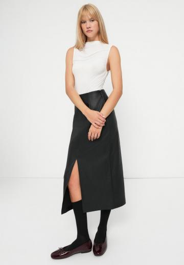 Кожаная юбка