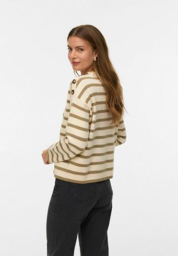 Пуловер в полоску