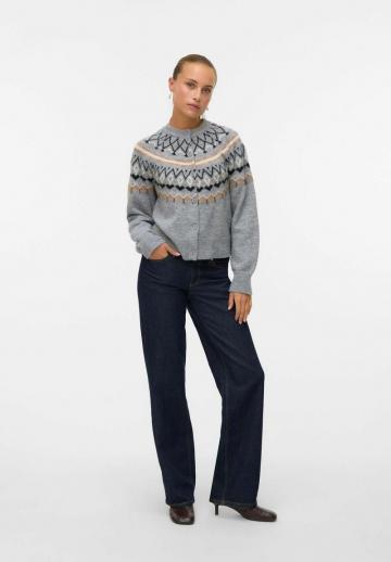 Жаккардовая вязаная кофта