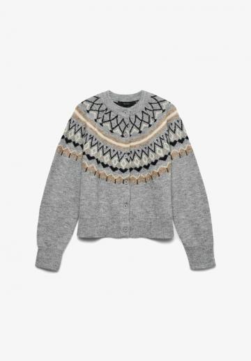 Жаккардовая вязаная кофта