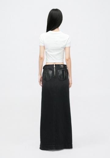 Кожаная юбка