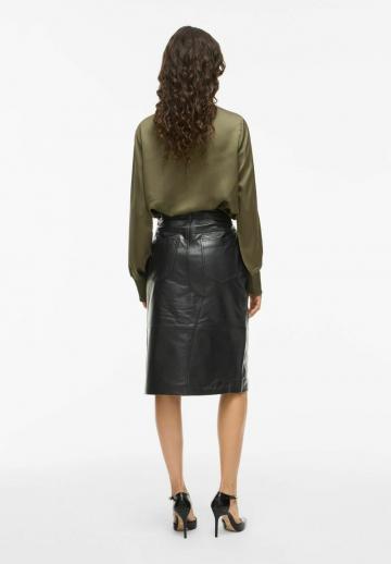 Кожаная юбка