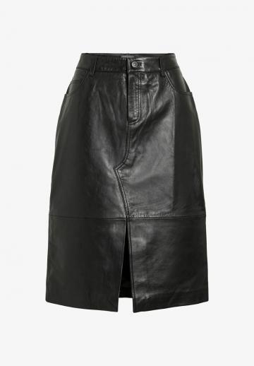 Кожаная юбка
