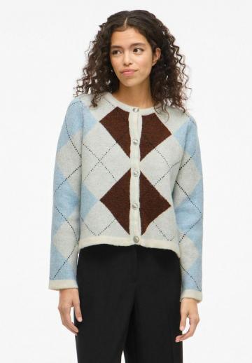 Жаккардовая вязаная кофта