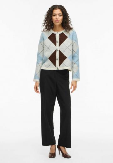 Жаккардовая вязаная кофта