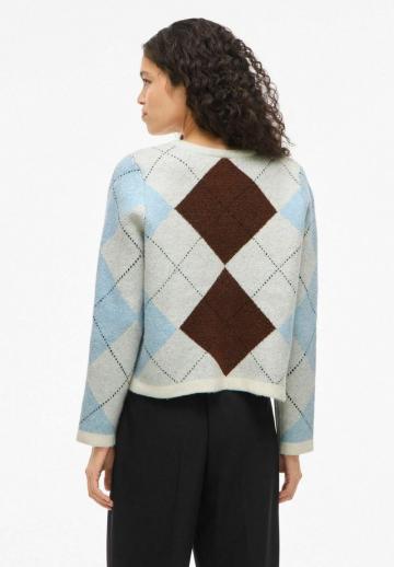 Жаккардовая вязаная кофта