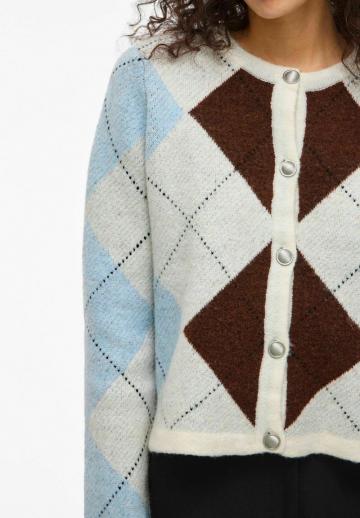 Жаккардовая вязаная кофта