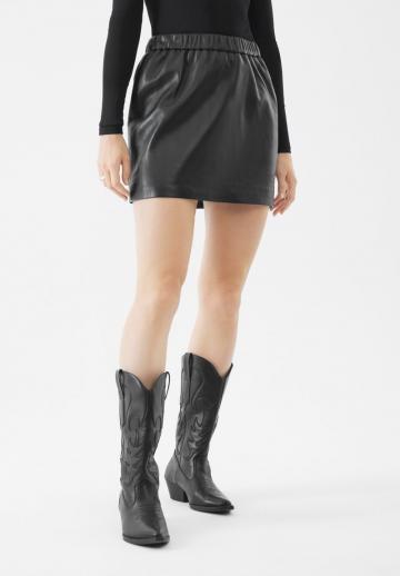 Кожаная юбка