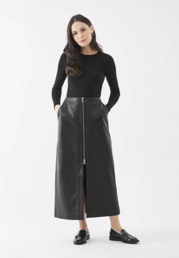 Кожаная юбка