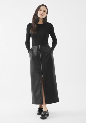 Кожаная юбка