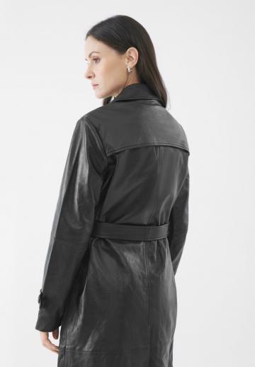 Кожаное пальто