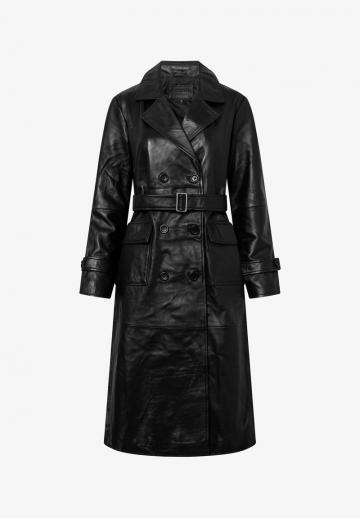 Кожаное пальто