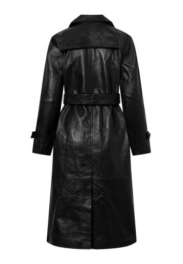 Кожаное пальто