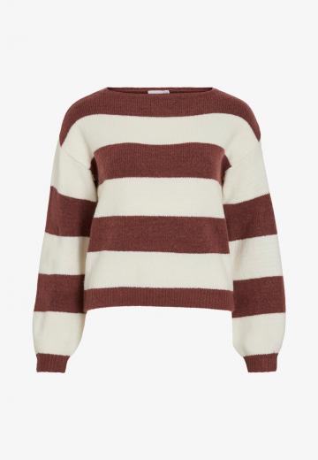 Пуловер в полоску