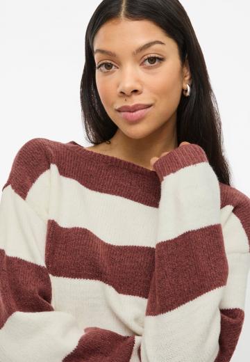 Пуловер в полоску