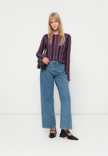 Пуловер в полоску