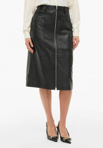 Кожаная юбка