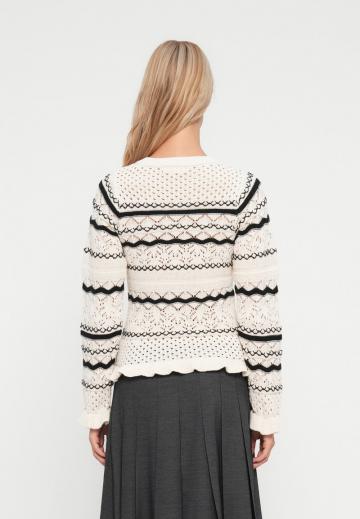 Пуловер в полоску