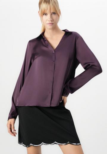 Атласная блузка