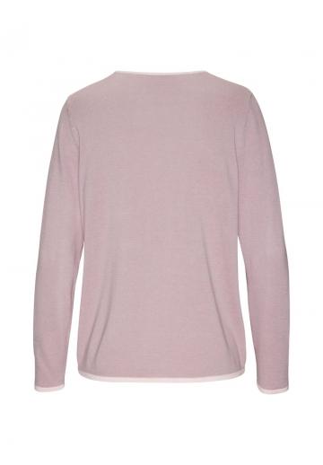 Пуловер с вырезом V