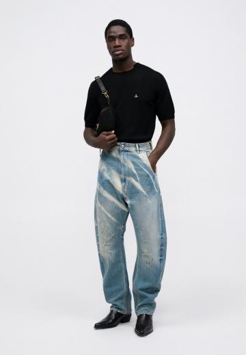 Прямые джинсы