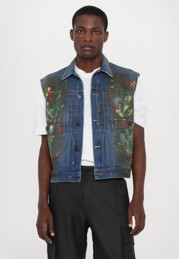 Джинсовая жилетка
