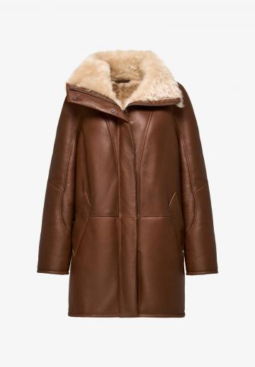 Кожаное пальто