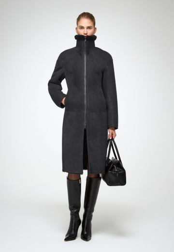 Кожаное пальто