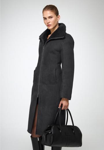 Кожаное пальто