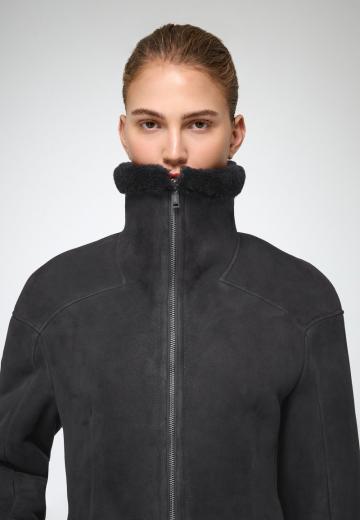 Кожаное пальто