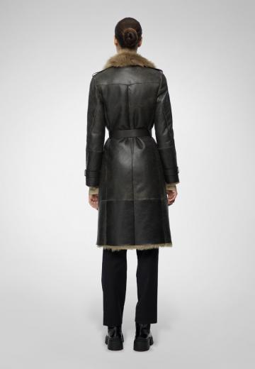 Кожаное пальто
