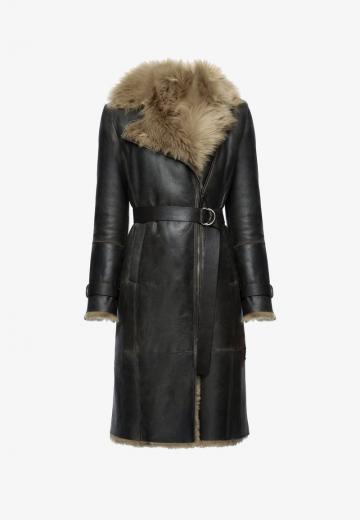 Кожаное пальто